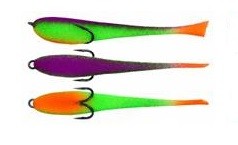 Рыбка поролоновая Grifon Сlassic с поджатым двойником (10см- 3шт)