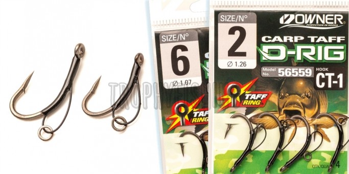 Крючок Owner 56559 c петлей D-RIG черный BC