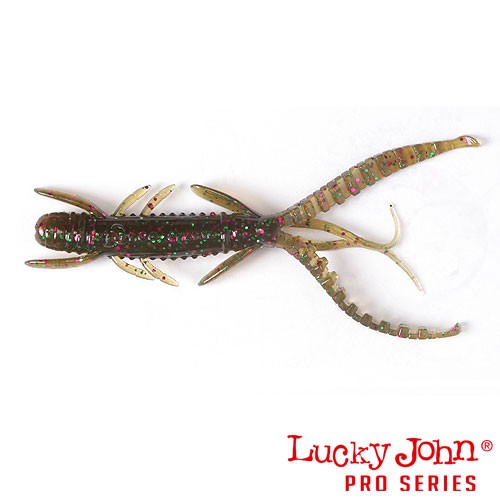 Виброхвосты съедобные Lucky John Pro Series HOGY SHRIMP 3.0in (07.60) 10шт