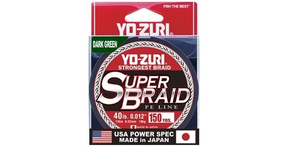 Плетеный шнур YO-Zuri PE Superbraid 300YDS Dark Green  Плетеный шнур YO-Zuri PE Superbraid 300YDS Dark Green