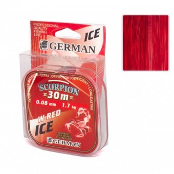 Леска зимняя German W-Red 30 м