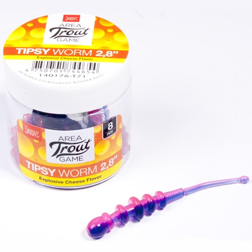 Слаги съедобные Lucky John Pro Series TIPSY WORM 2,3in (05.84) 12шт Слаги съедобные Lucky John Pro Series TIPSY WORM 2,3in (05.84) 12шт