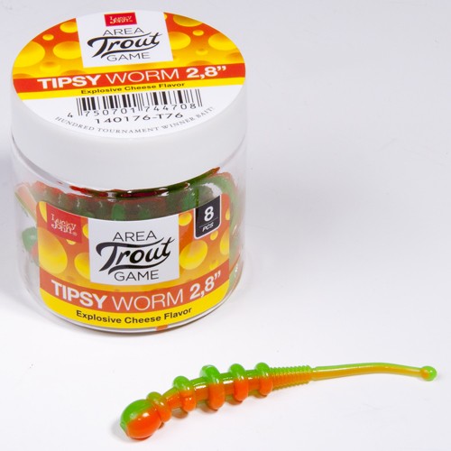Слаги съедобные Lucky John Pro Series TIPSY WORM 2,3in (05.84) 12шт Слаги съедобные Lucky John Pro Series TIPSY WORM 2,3in (05.84) 12шт