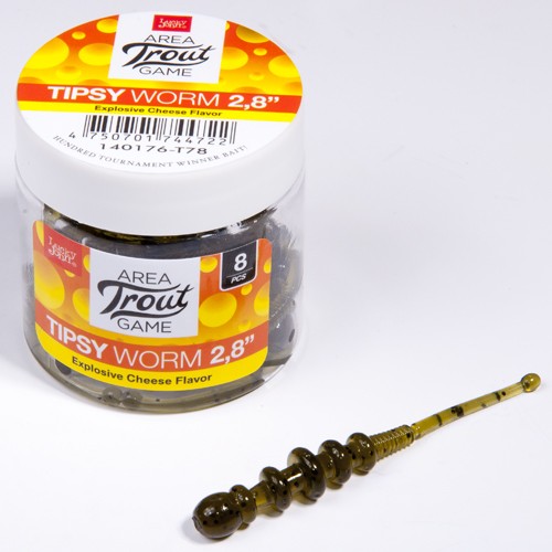Слаги съедобные Lucky John Pro Series TIPSY WORM 2,8in (07.12) 8шт Слаги съедобные Lucky John Pro Series TIPSY WORM 2,8in (07.12) 8шт