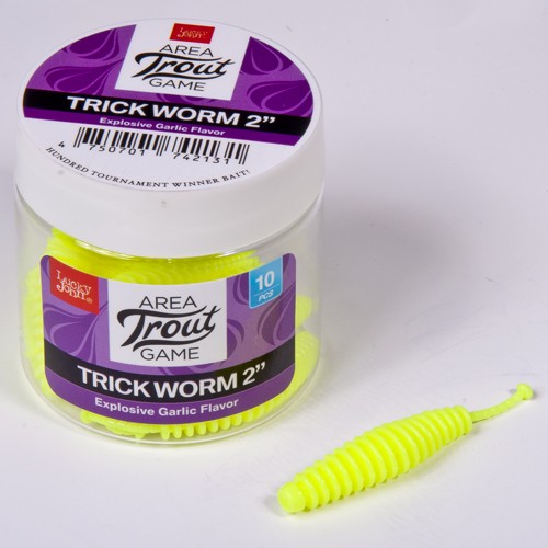 Слаги съедобные Lucky John Pro Series TRICK WORM 2,0in (05.00) 10шт Слаги съедобные Lucky John Pro Series TRICK WORM 2,0in (05.00) 10шт