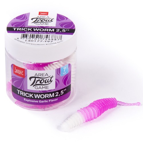 Слаги съедобные Lucky John Pro Series TRICK WORM 2,0in (05.00) 10шт Слаги съедобные Lucky John Pro Series TRICK WORM 2,0in (05.00) 10шт