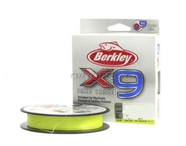 Шнур плетеный Berkley X9 Braid  300м (flame green)