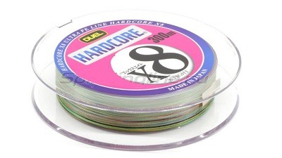 Шнур плетеный Duel Hardcore PE X8 300м (multicolor)