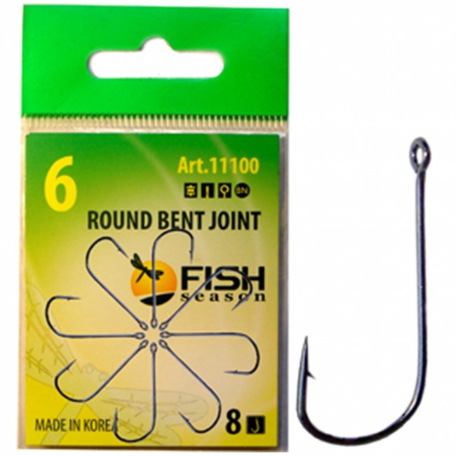 Крючок Fish Season ROUND BENT JOINT с большим ухом