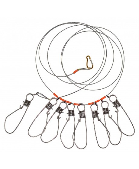 Кукан German 380 см / Карабин 16 см (8 шт)