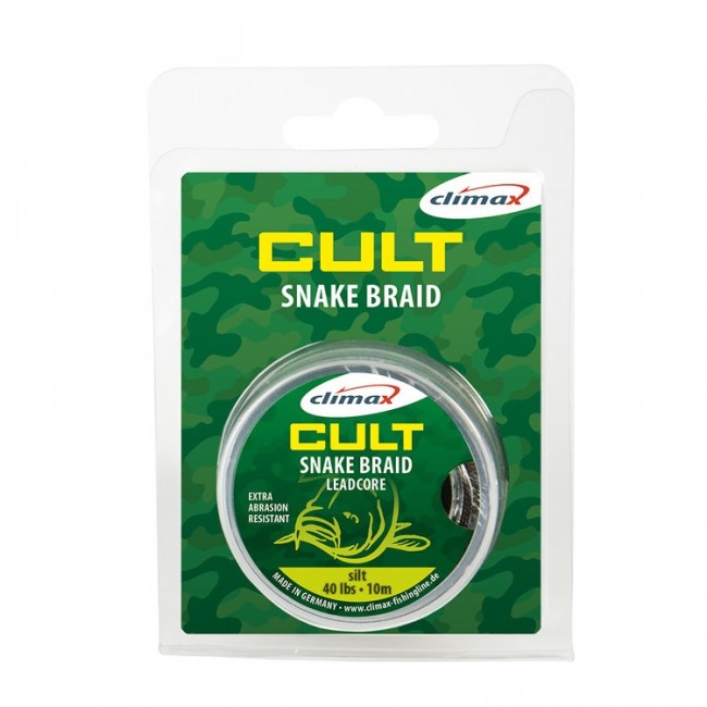Ледкор без свинца Climax Cult Snake Braid 10m Silt new2018