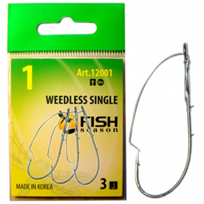 Крючок Fish Season незацепляйка WEEDLESS SINGLE Крючок Fish Season незацепляйка WEEDLESS SINGLE