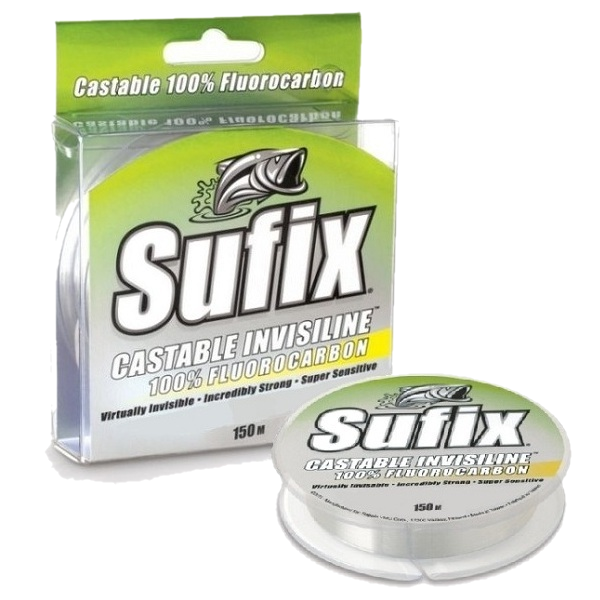 Леска SUFIX Castable 100% Fluorocarbon прозрачная 150м