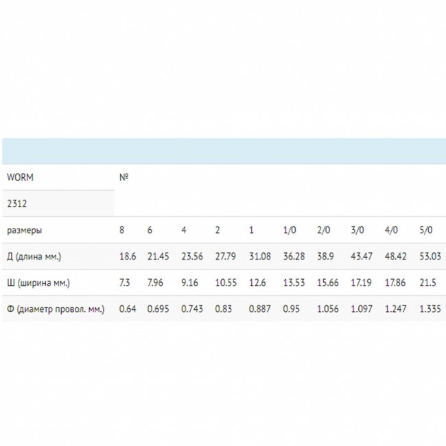 Крючок офсетный Fish Season Worm