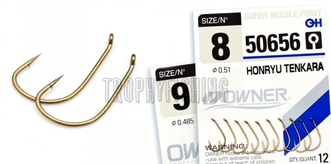 Крючок OWNER C'ultiva 50656 Honryu Tenkara (размер №09 в упаковке 12шт)