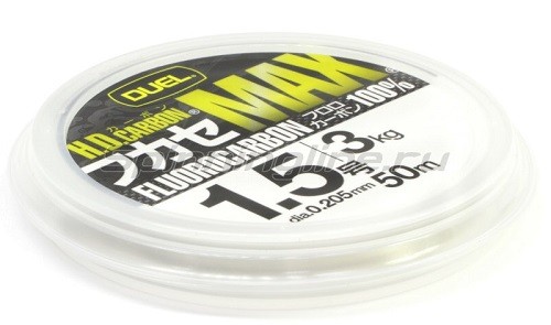 Флюорокарбон Duel H.D. Carbon Max Fluorocarbon 100% 50м (clear)