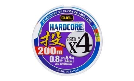 Плетеный Шнур Duel PE Hardcore X4 Cast 200m 4Color