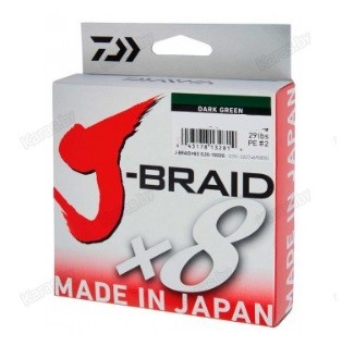 Плетеный шнур Daiwa J-Braid x8E 150m, (Dark green) Плетеный шнур Daiwa J-Braid x8E 150m, (Dark green)