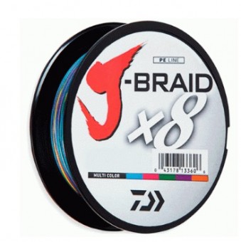 Плетеный шнур Daiwa J-Braid x8E  150m, (Multicolor)